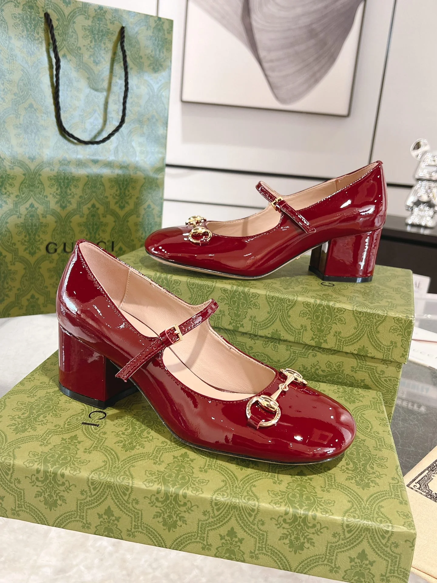 Gucc 26ss chunky heel