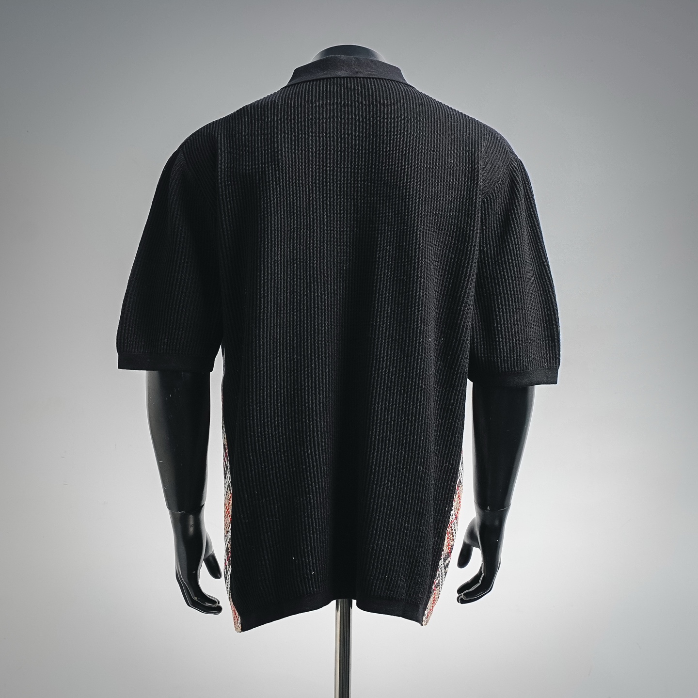 Brunello plaid knit Polo
