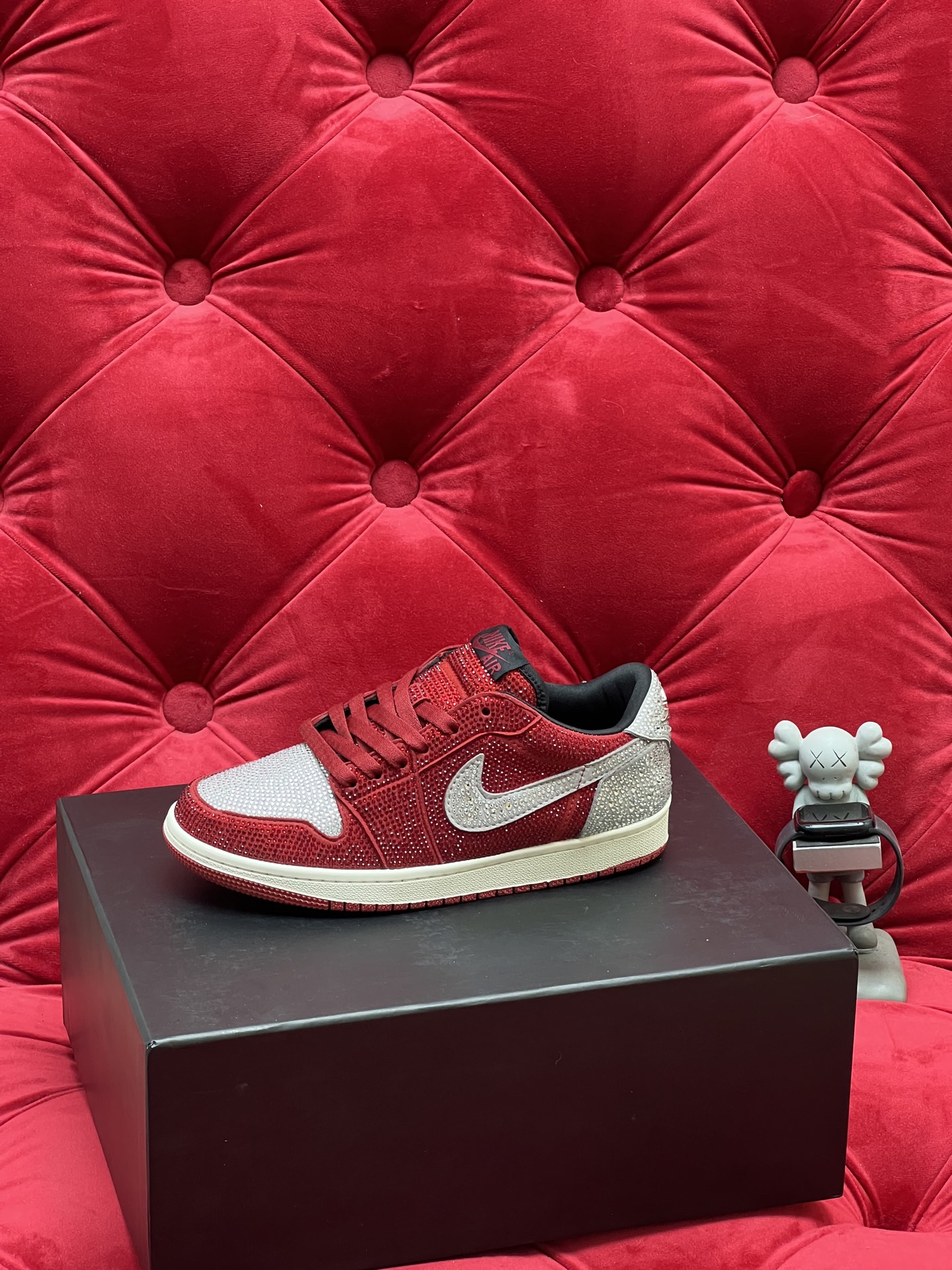 Air rhinestone sneakers