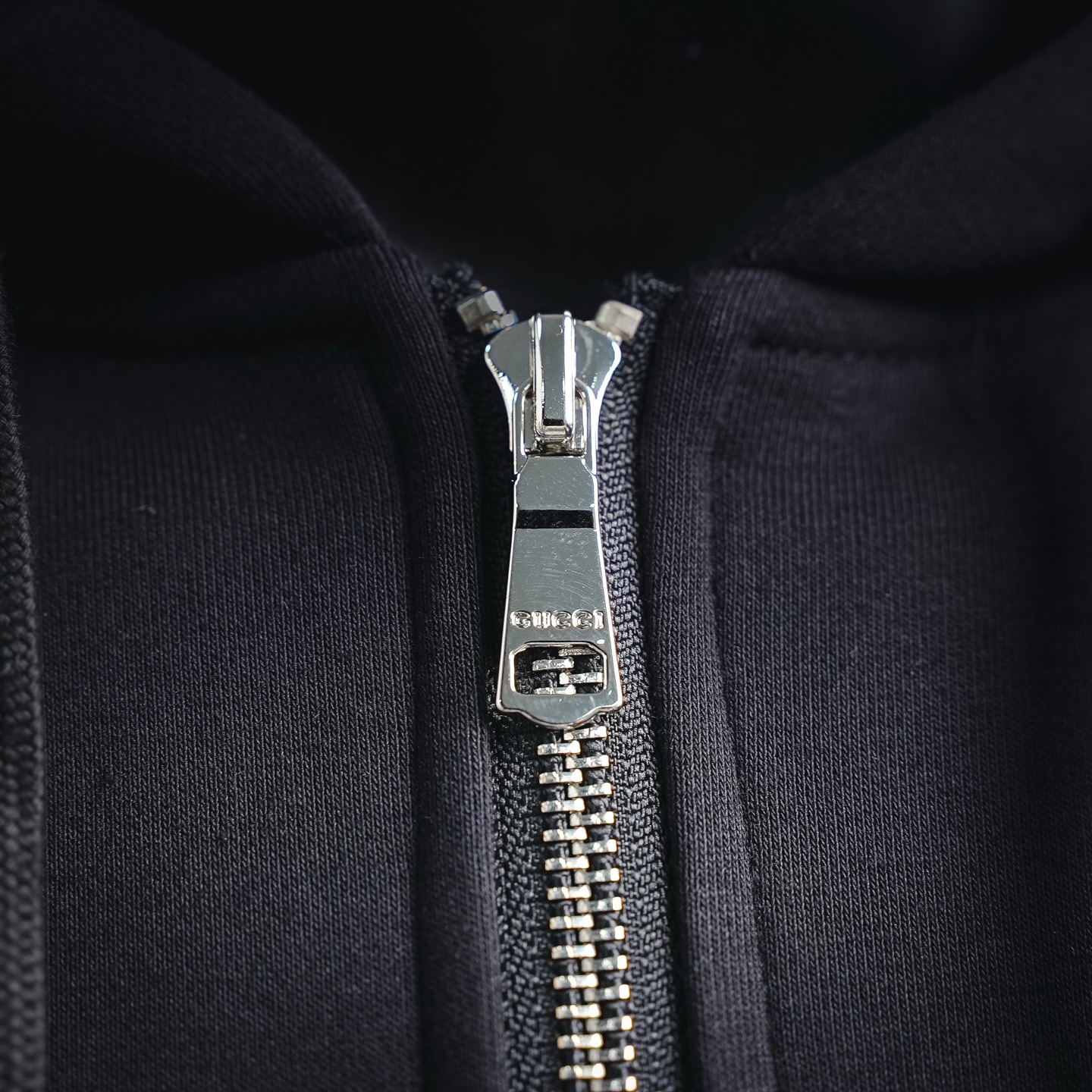 Guc zip-up hooded jacket