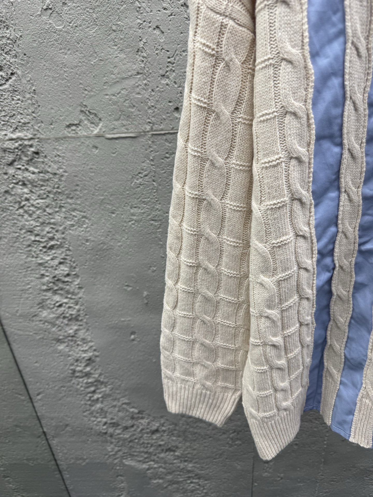 Loe embroidered splicing shirts