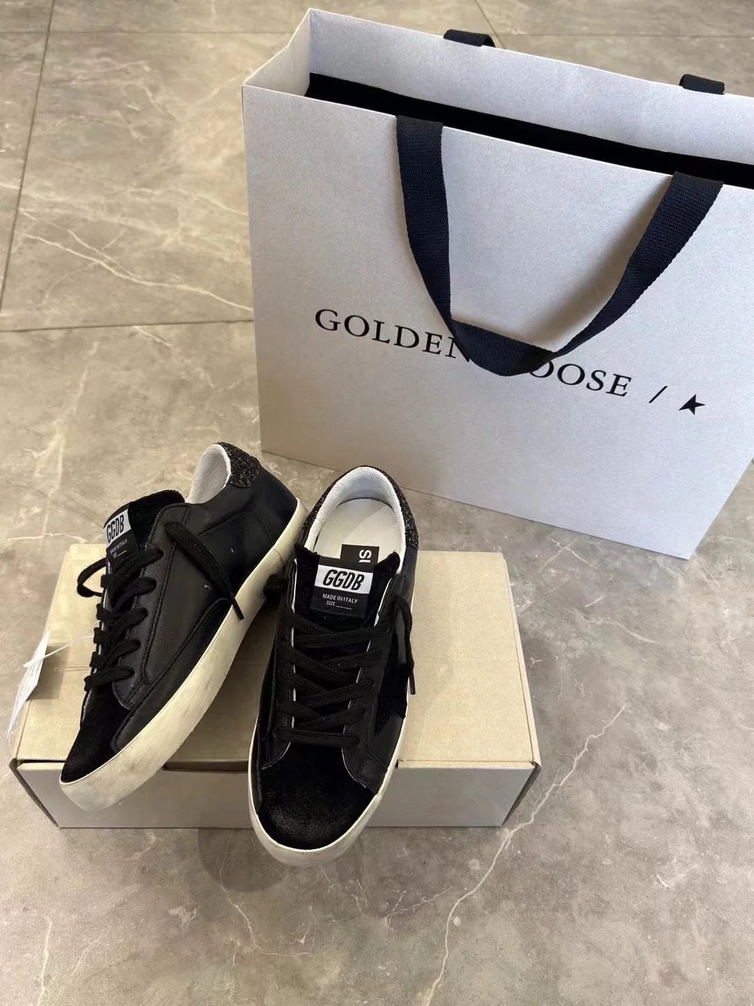 Golden shoes