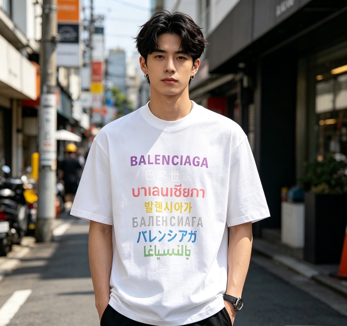 Balen latter printed t-shirt