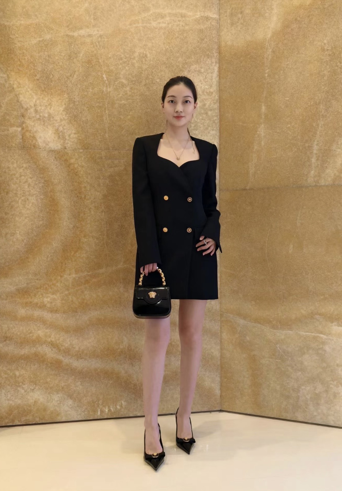 Ver 26ss button dress