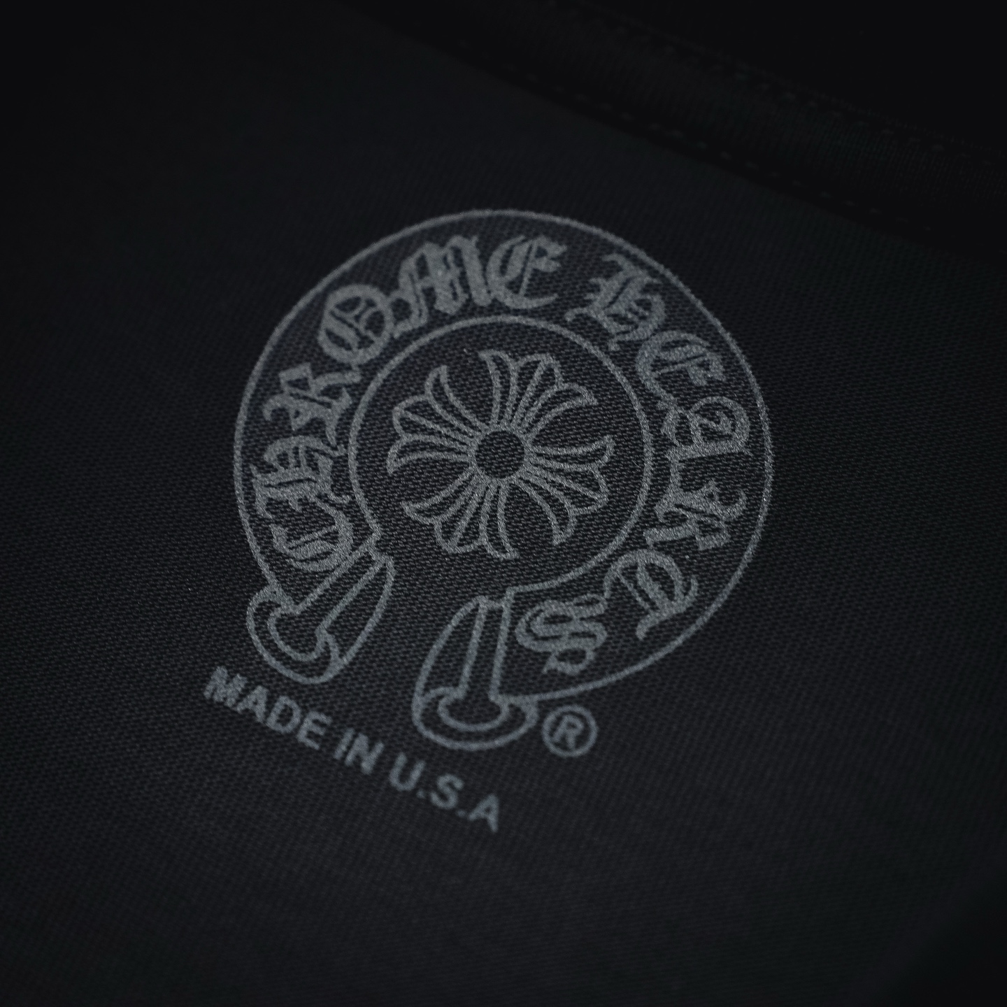 Chrome hem printed t-shirt