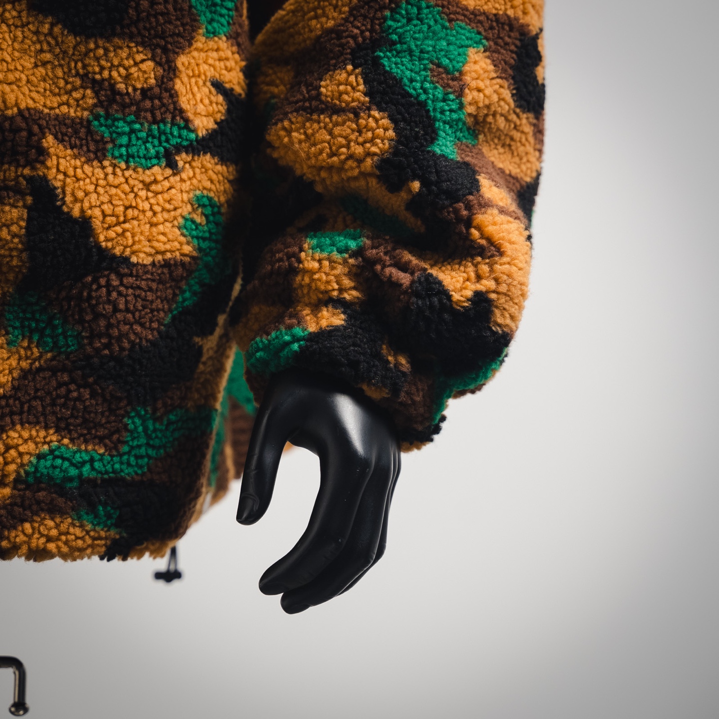 Balen military green teddy jacket
