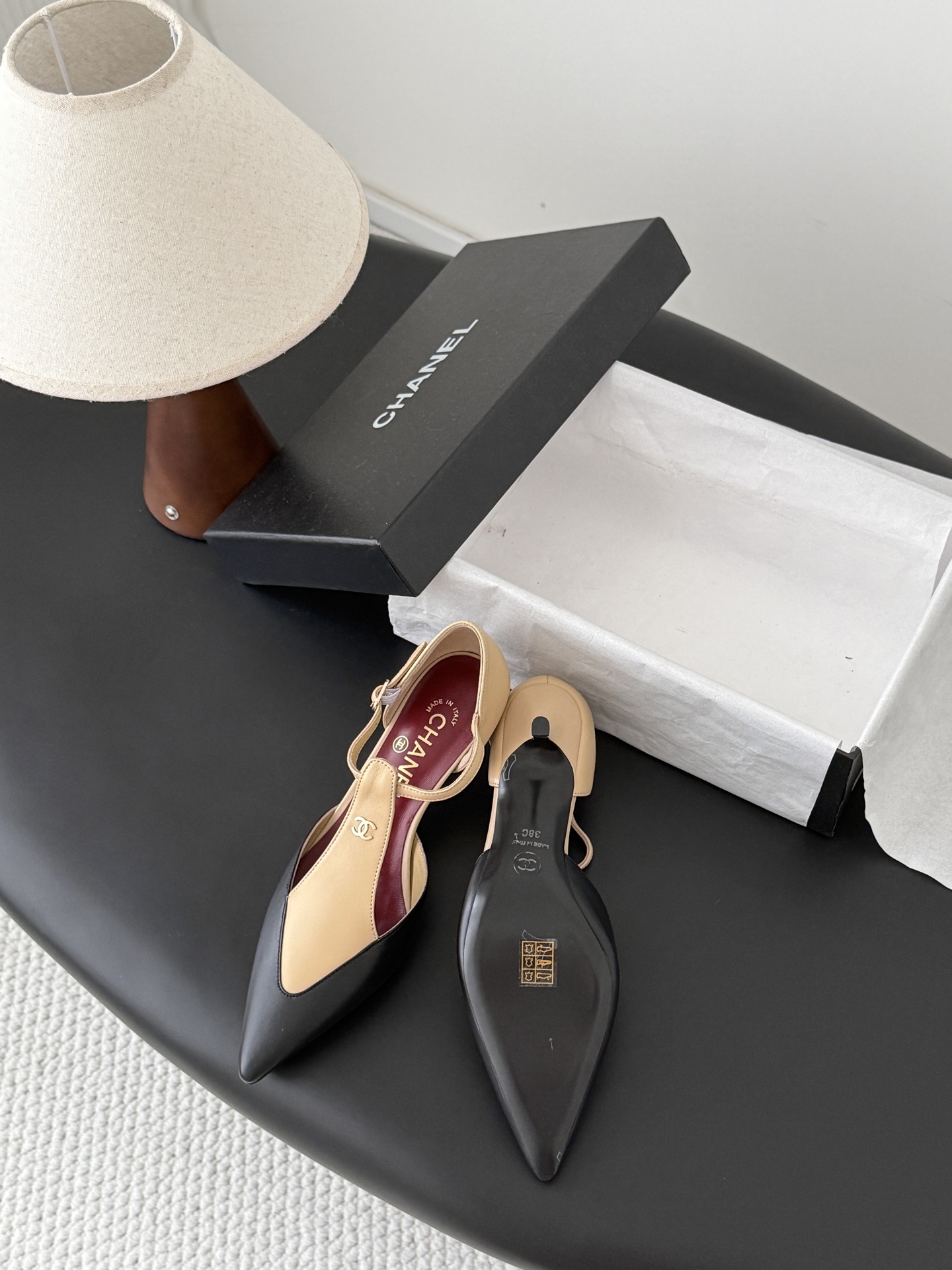 Chan 26P t-strap kitten heel