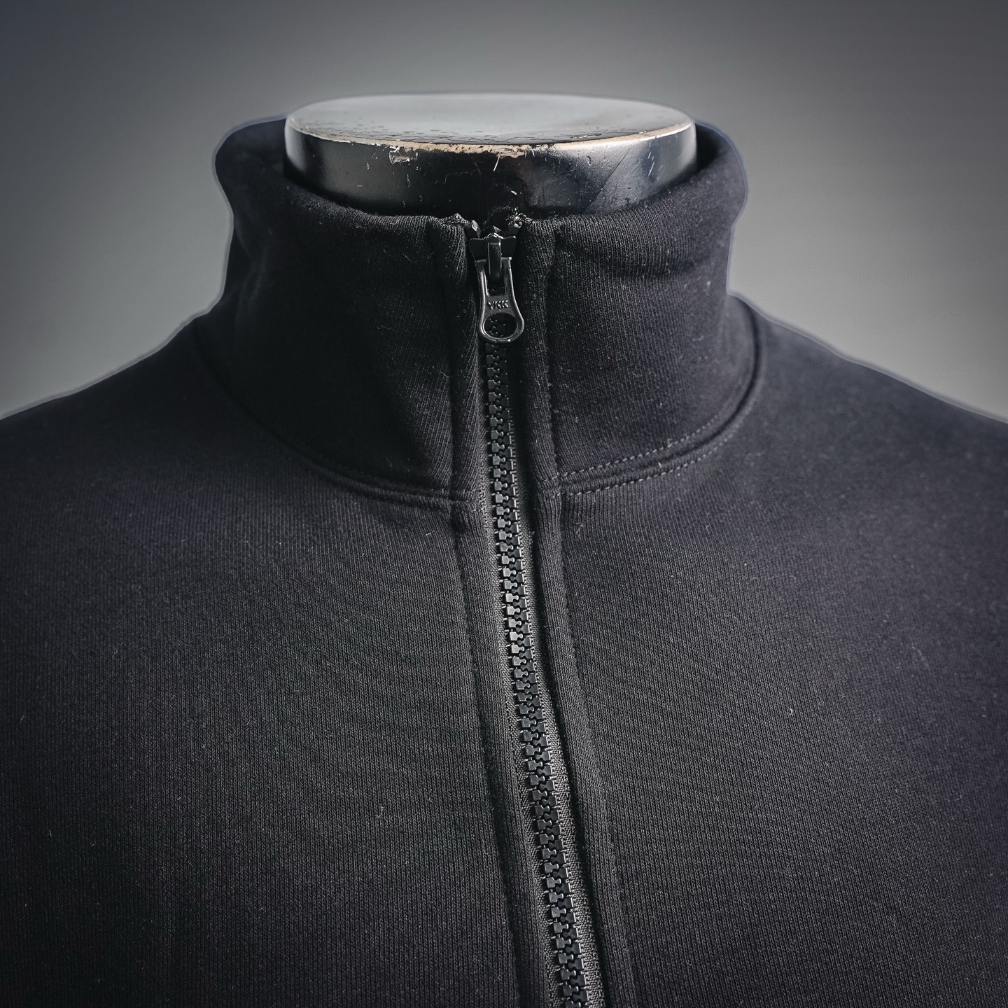 Stone zip-up sweatshirt