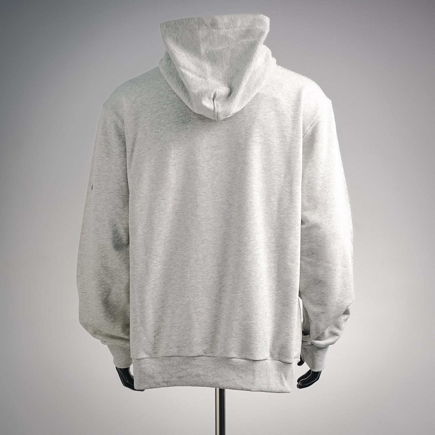 Stone logo badge hoodie