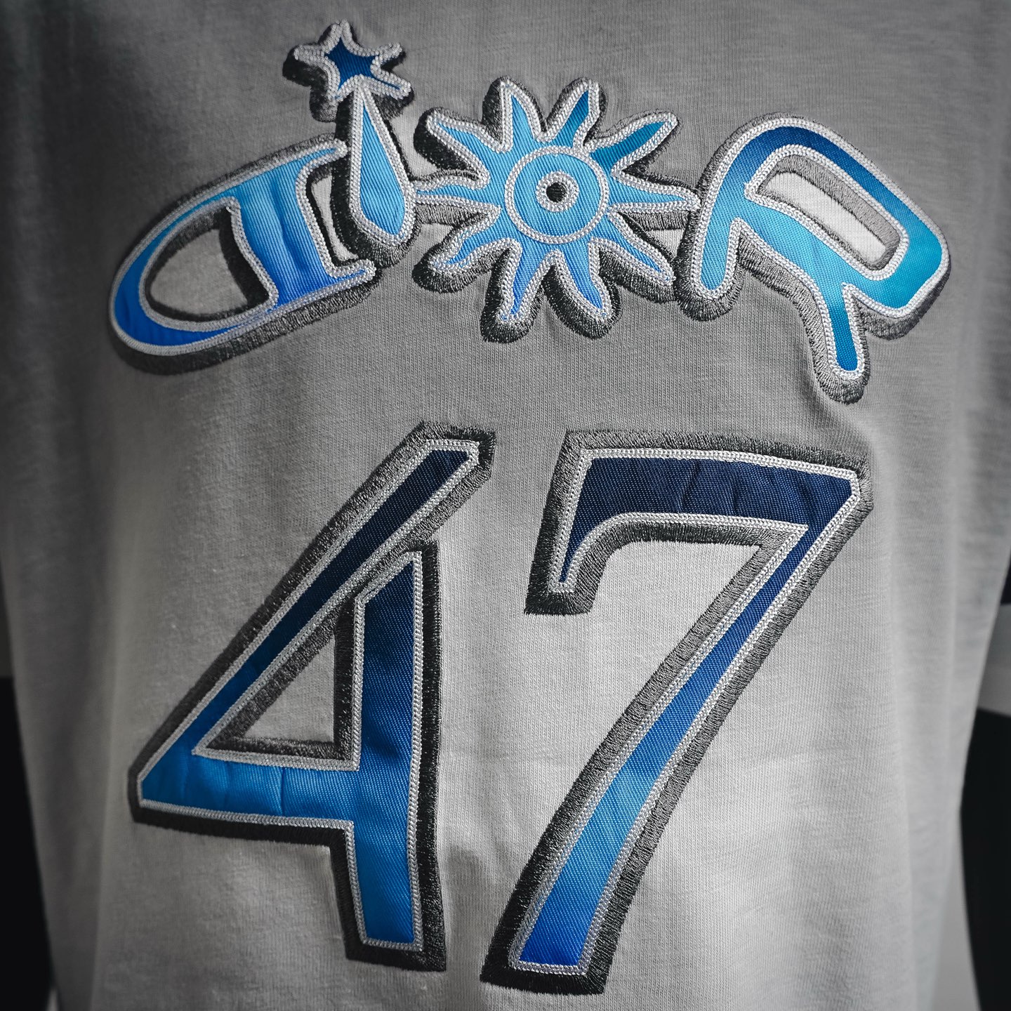 CD gradient applique t-shirt