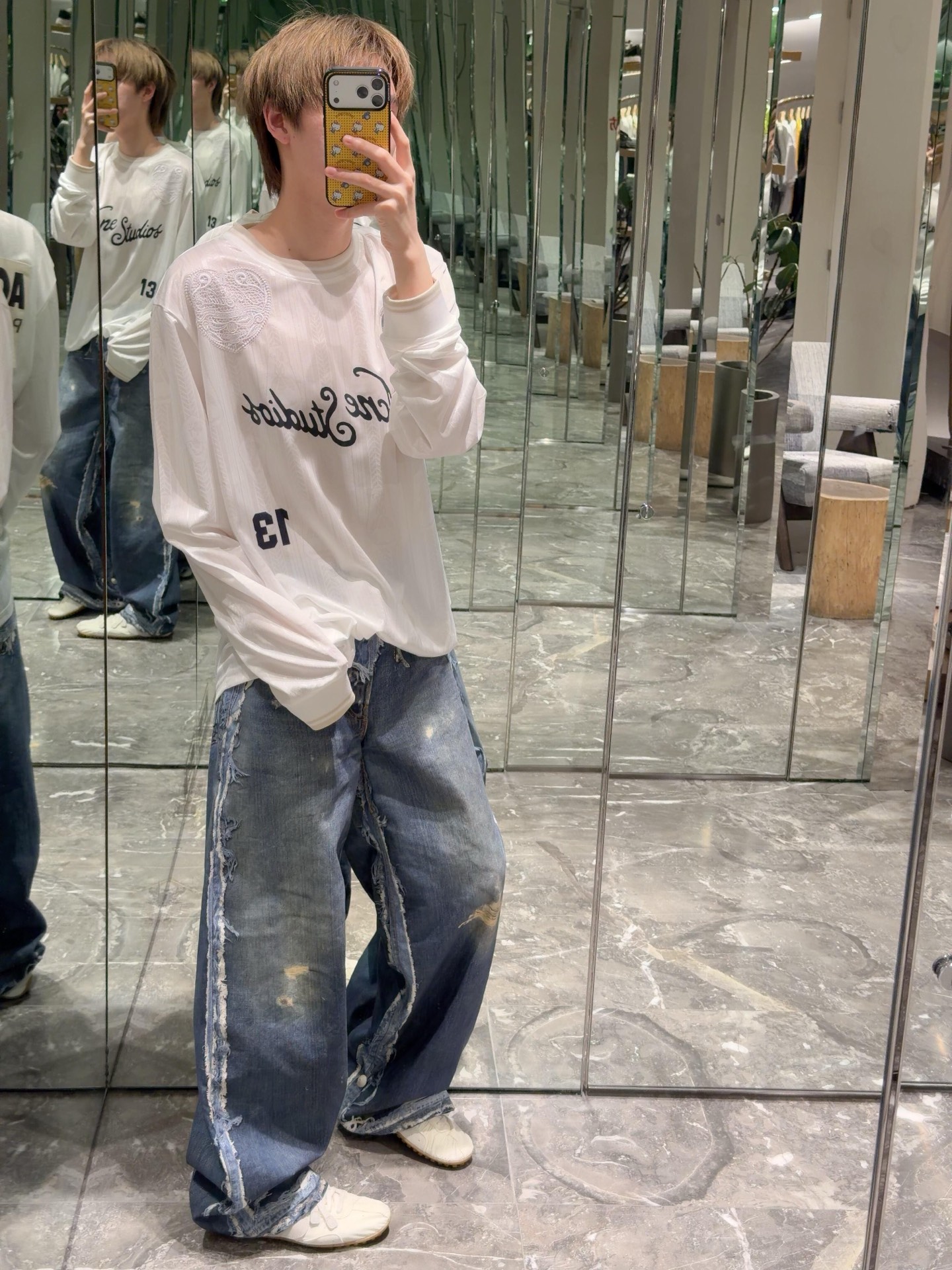 Acen jacquard sweatshirt