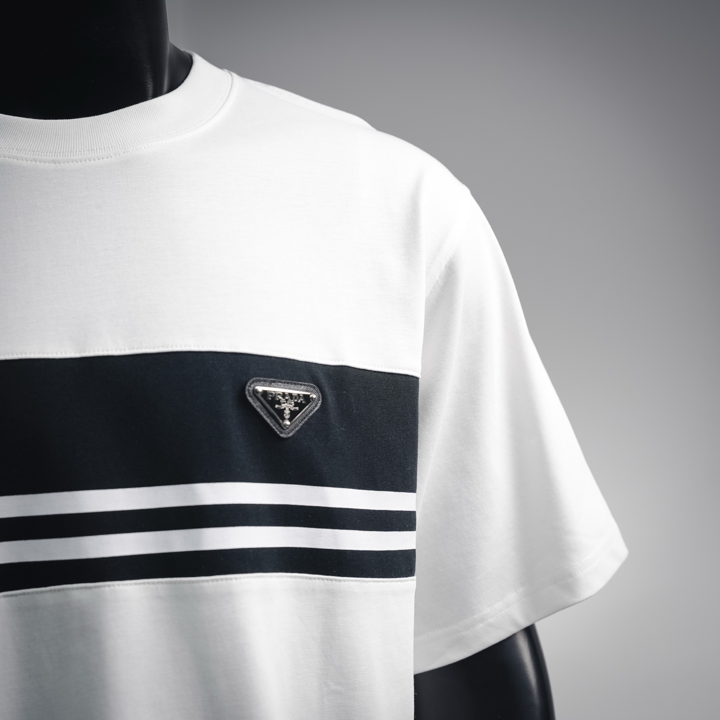 Pra stripe printed t-shirt