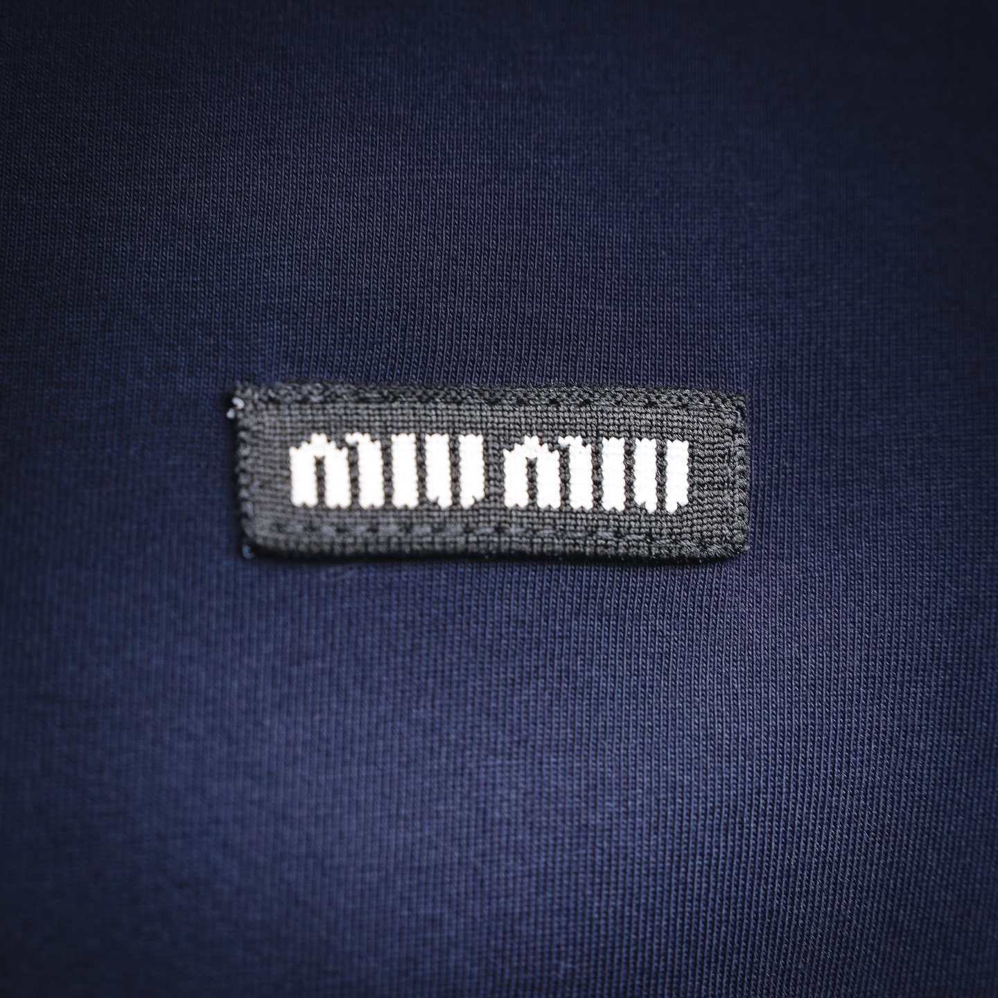 Miu two-layer polo sweatshirt