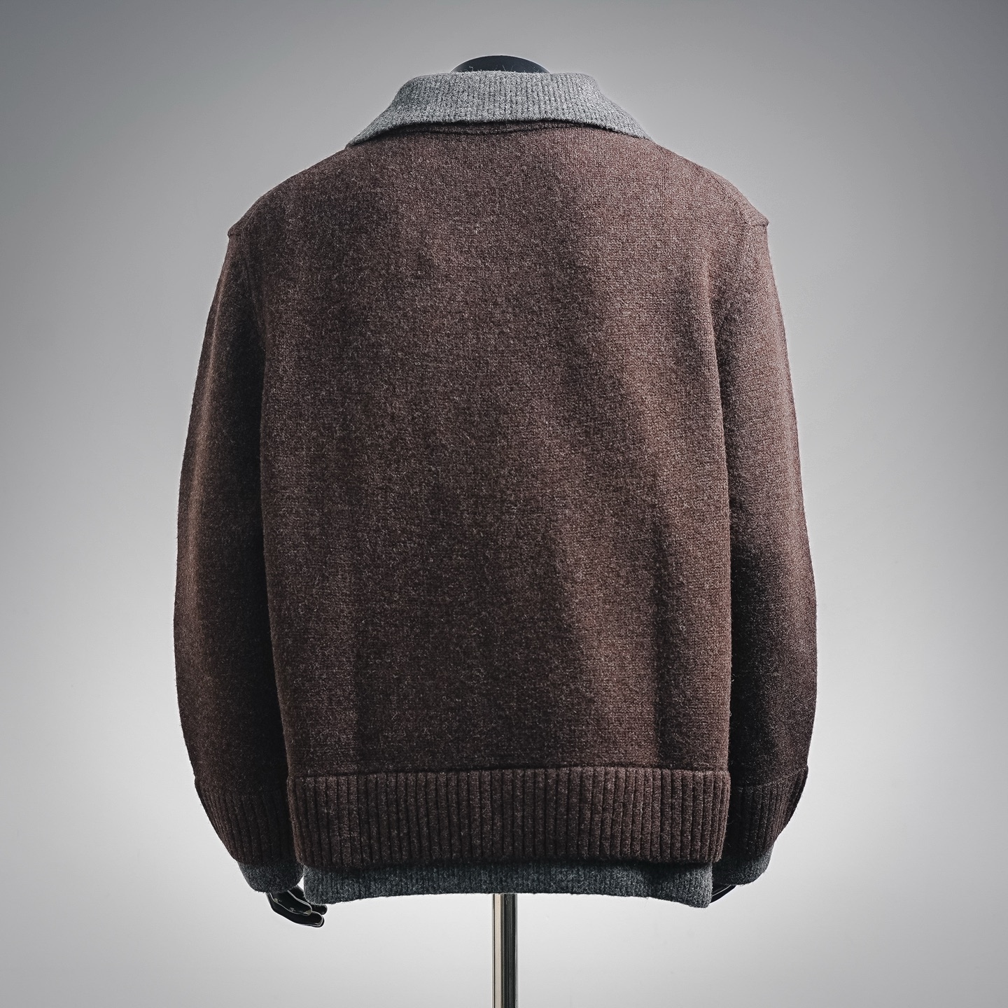 Bottega layered chunky knit sweater