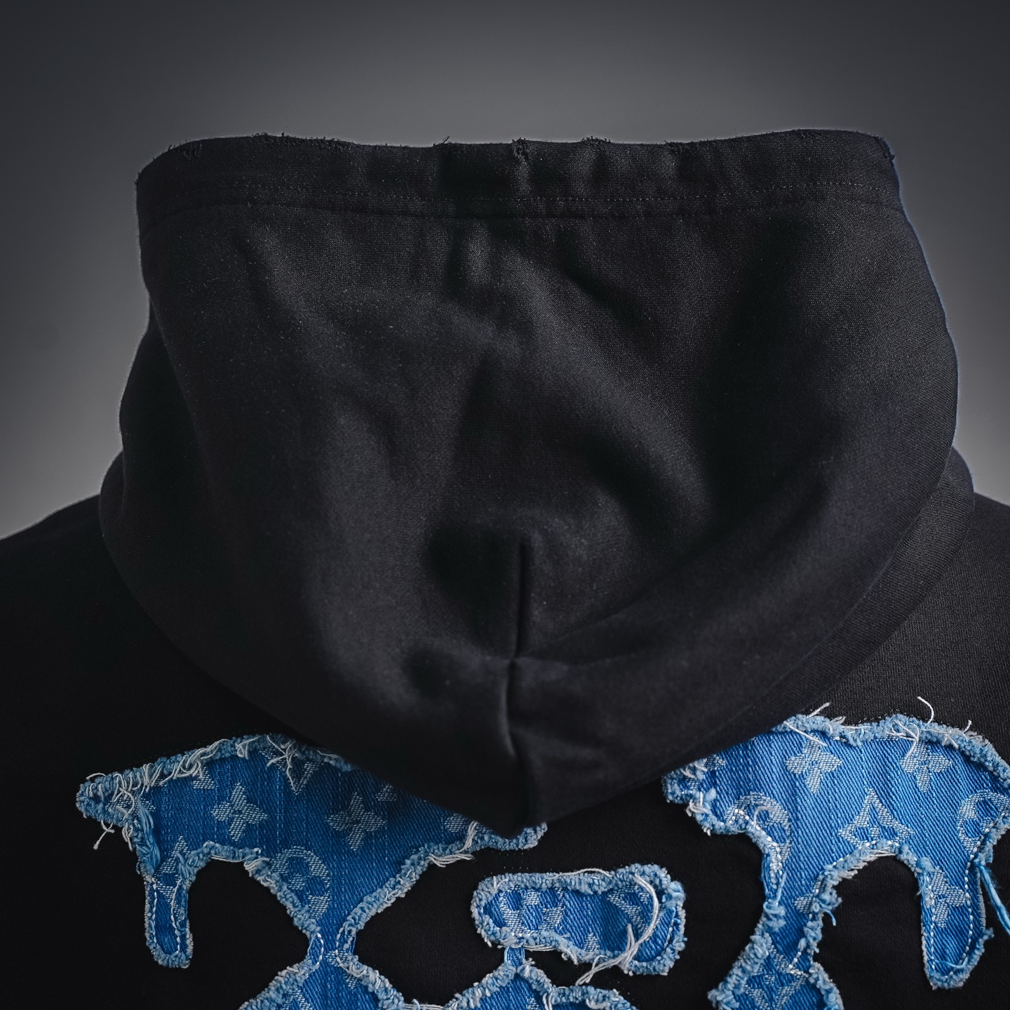 Louis applique ripped hoodie