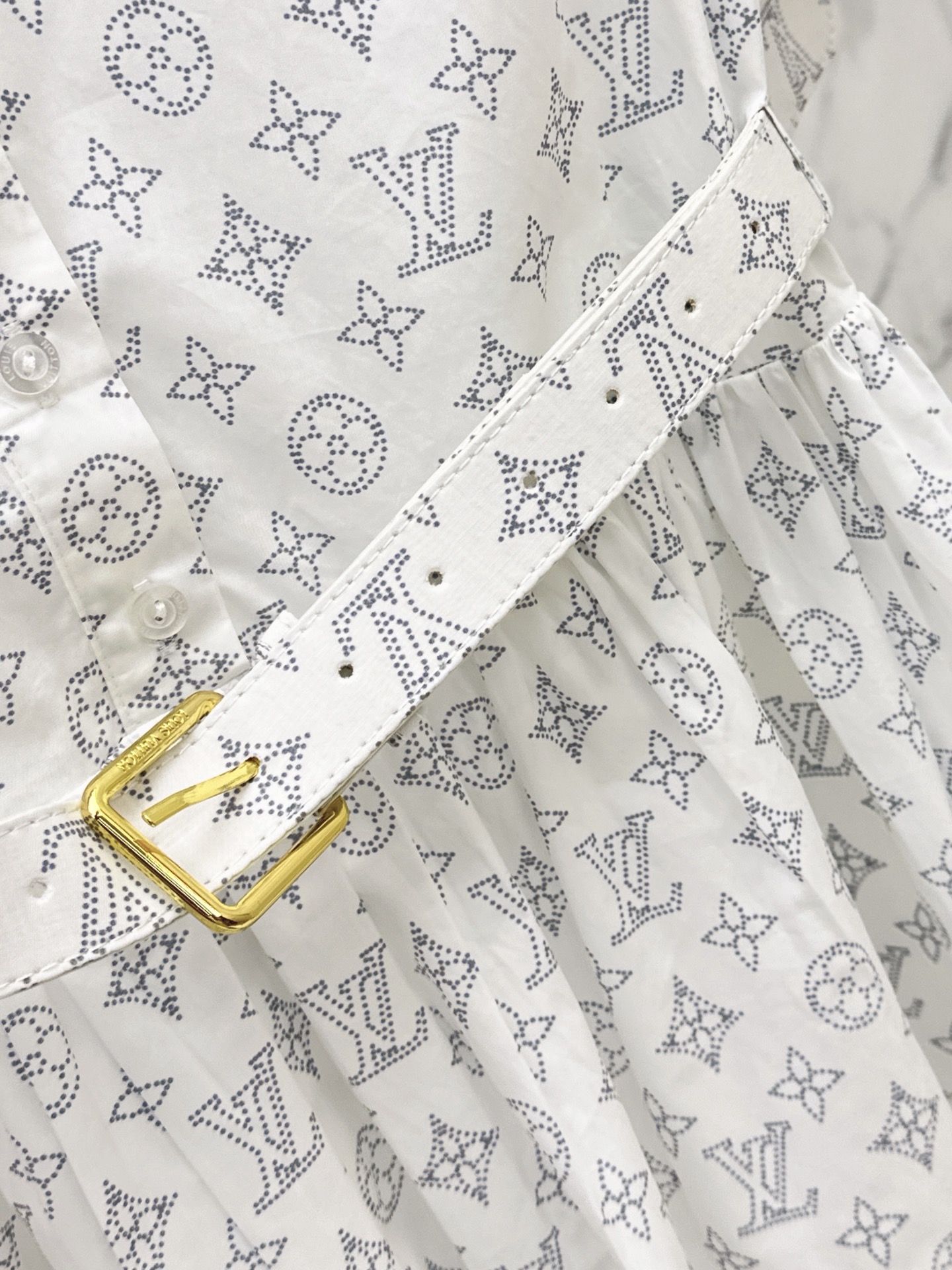 Loui 26ss print shirt dress