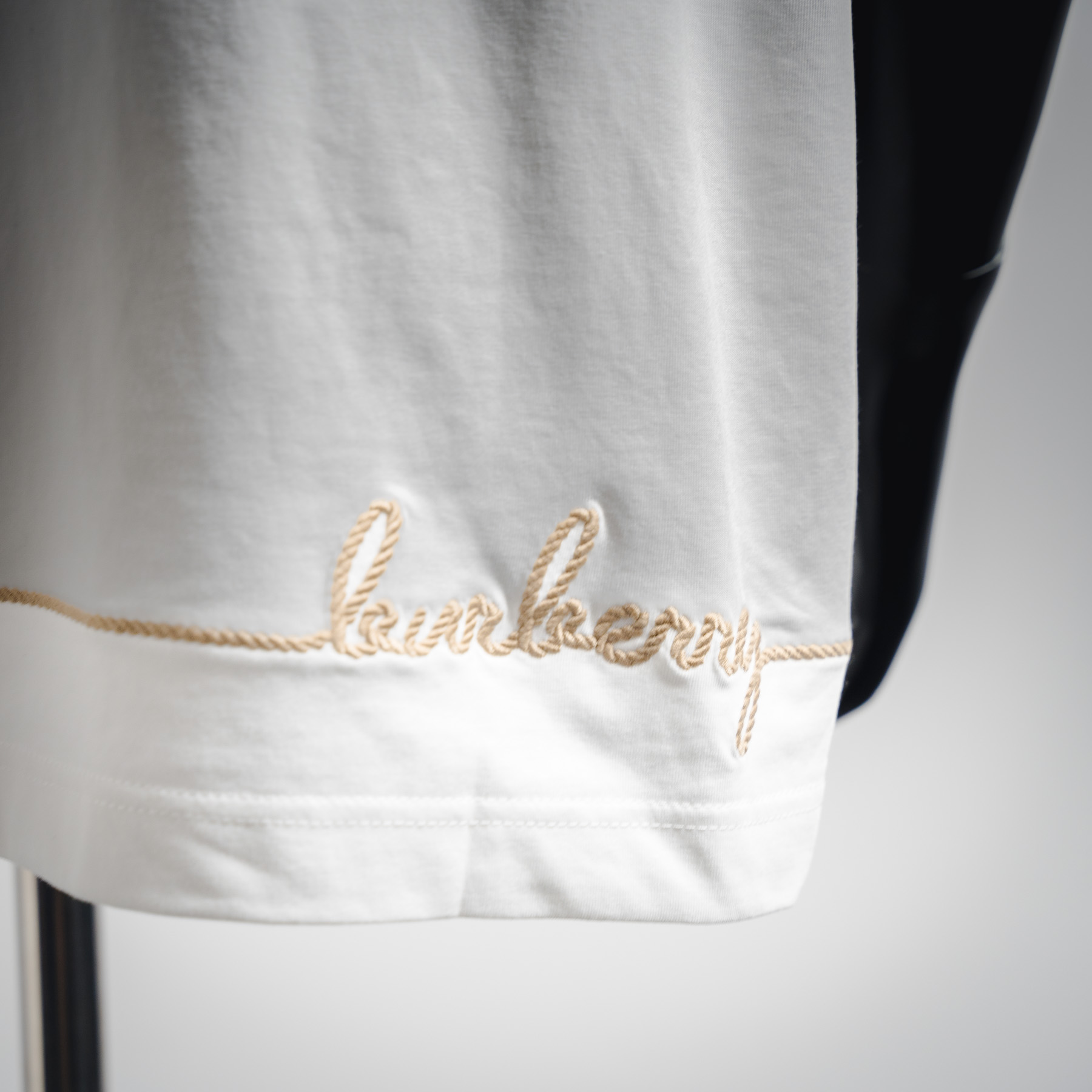 Bur letter jacquard t-shirt