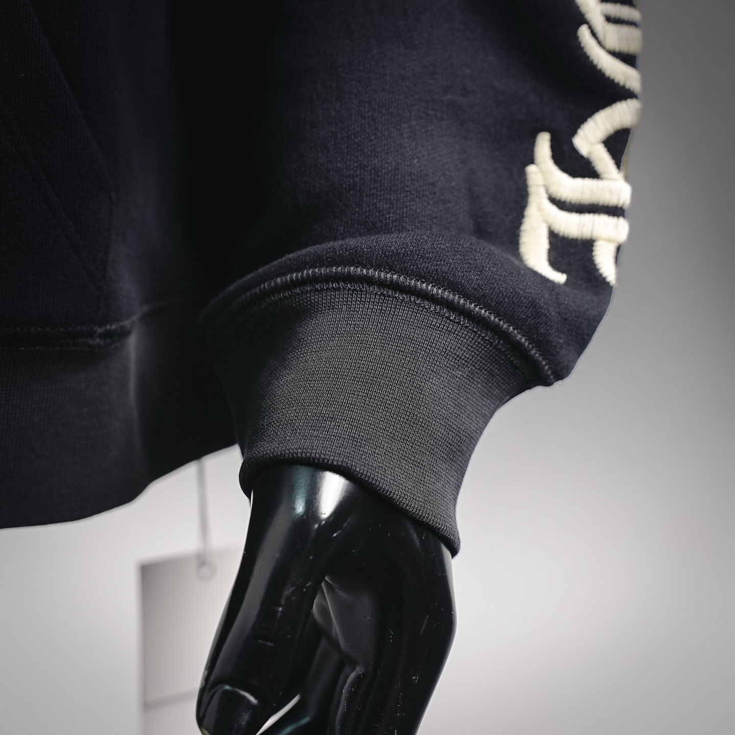 Chrome zip-up embroidered sweatshirt