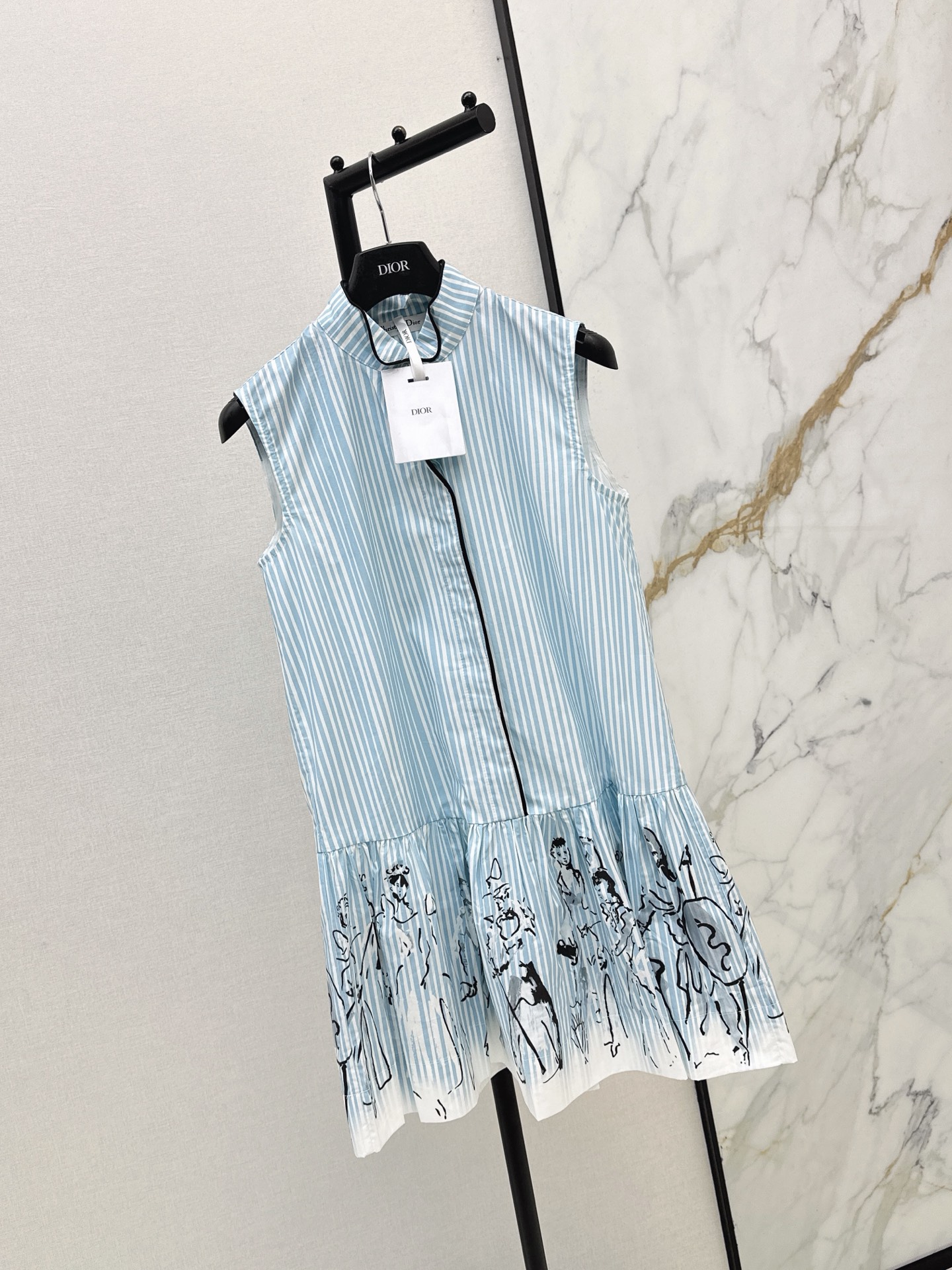 CD 26ss stripe print dress