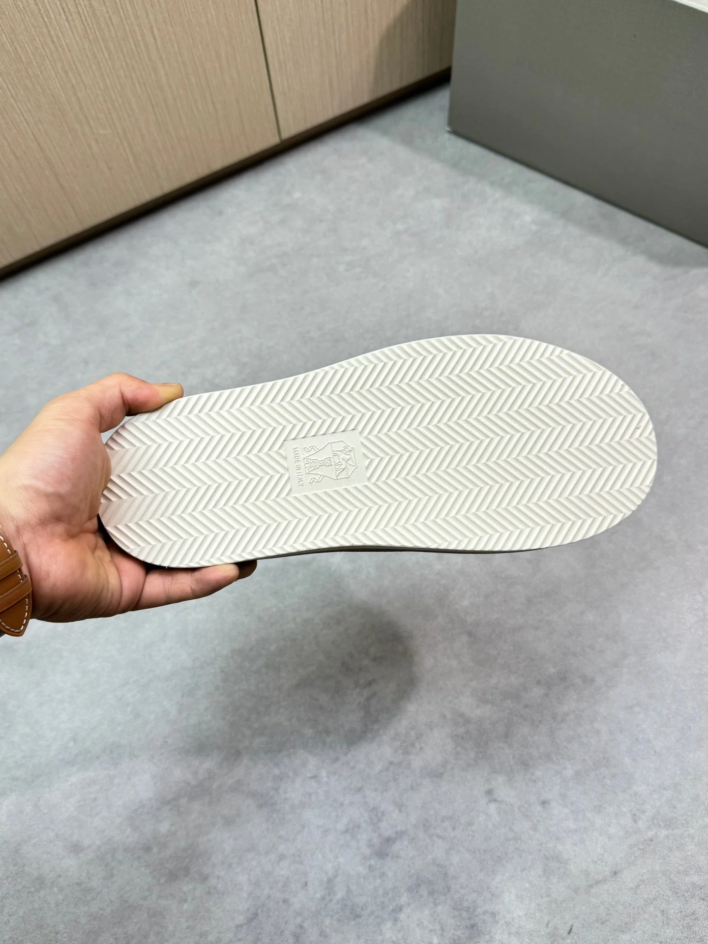 brunello 25ss leather slippers