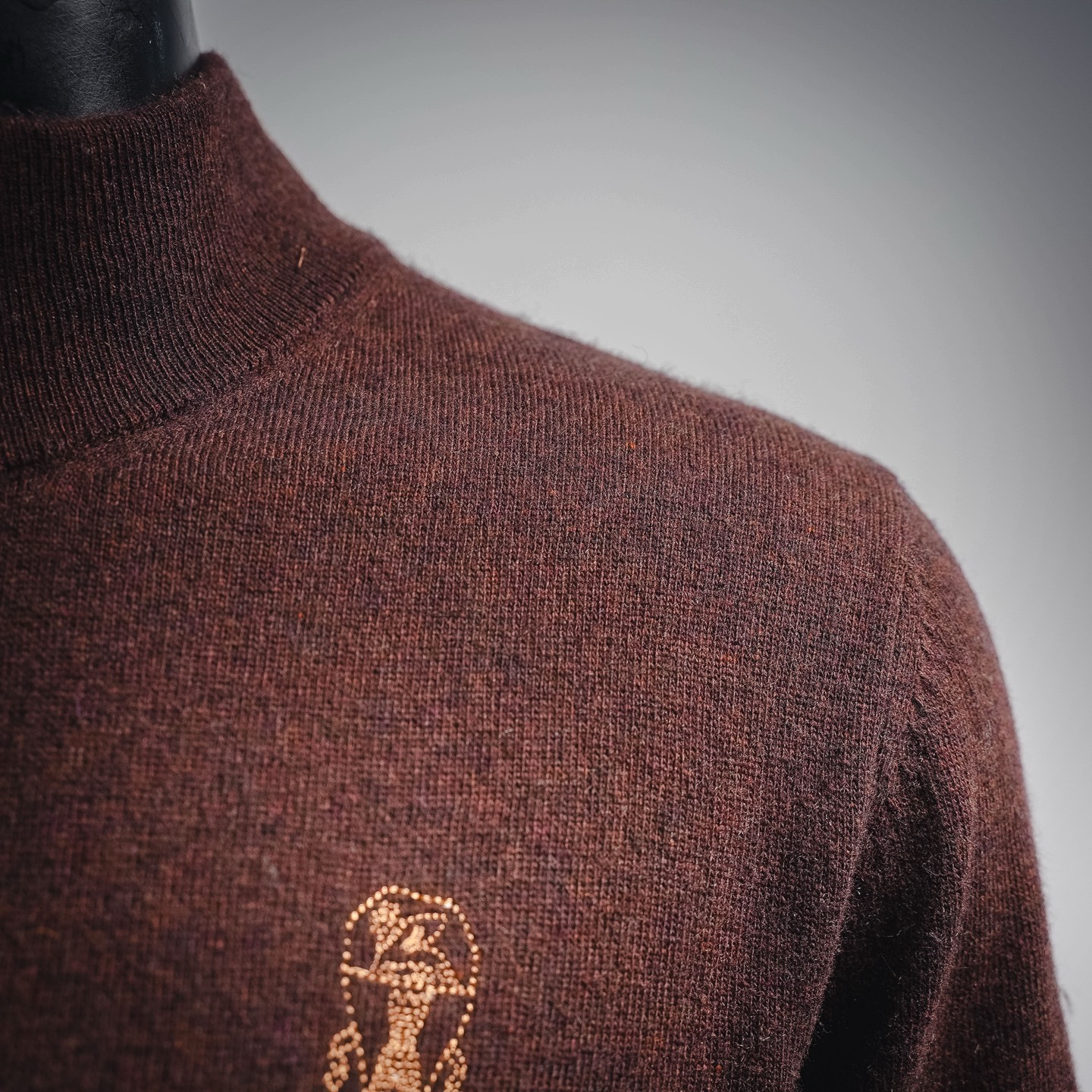 Brunello zip knit sweater