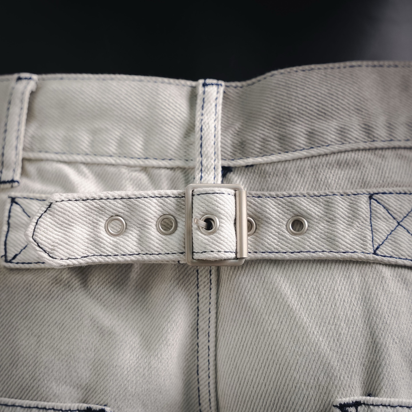 Acen butterfly embroidered jeans