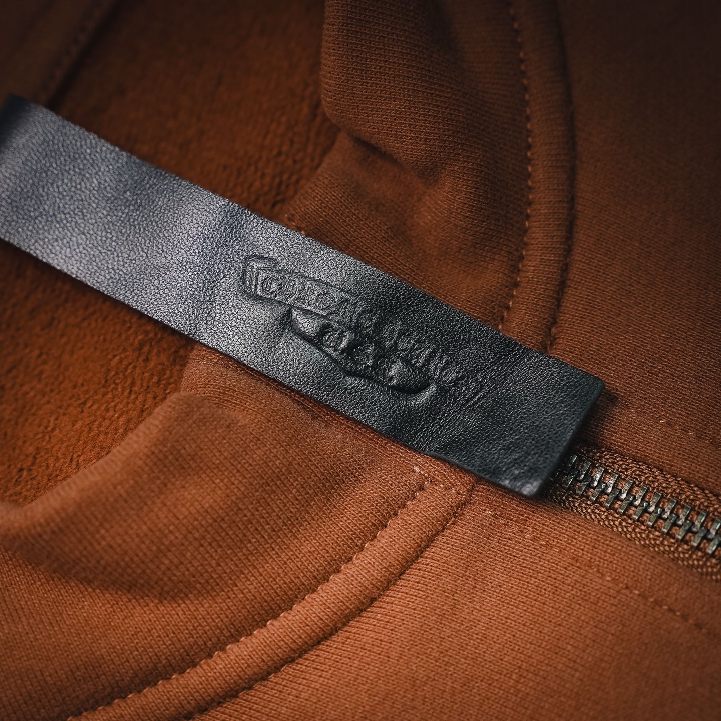Chrome zip-up embroidered sweatshirt