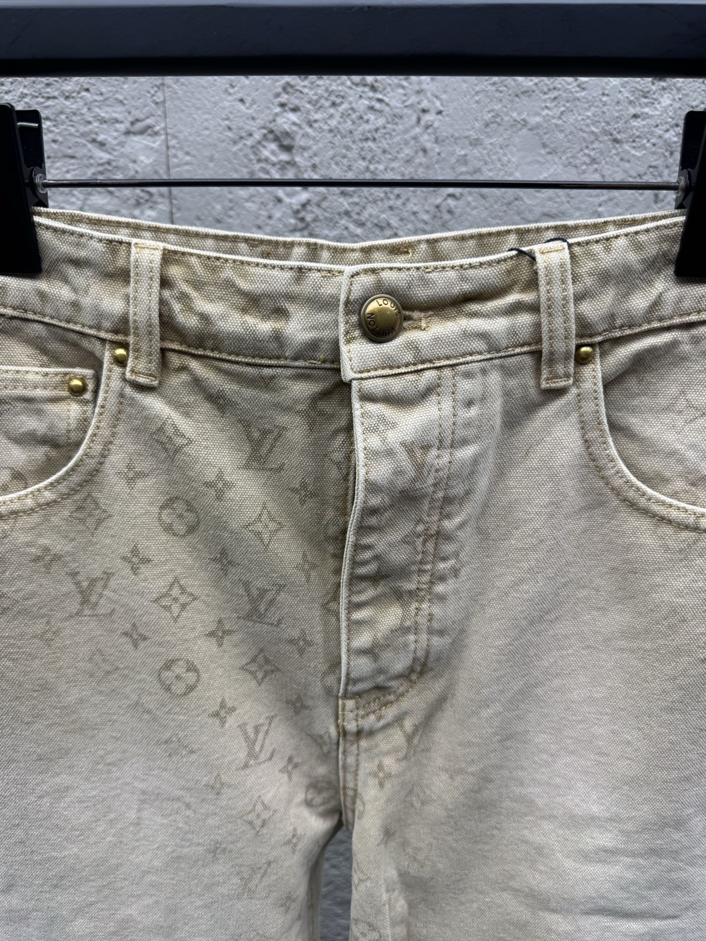Louis all-over jacquard jeans