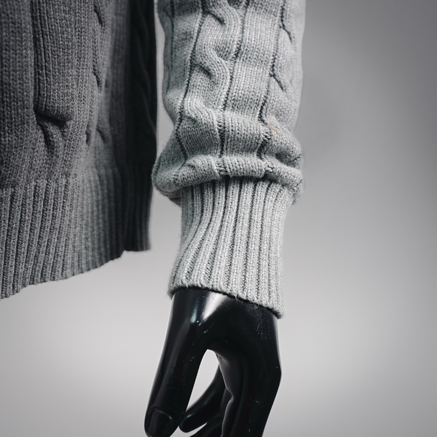 Ralph knit sweater zip-up coat