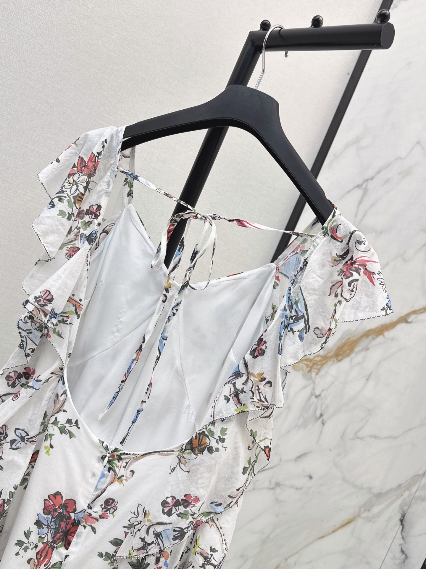 CD 26ss ruffle print dress