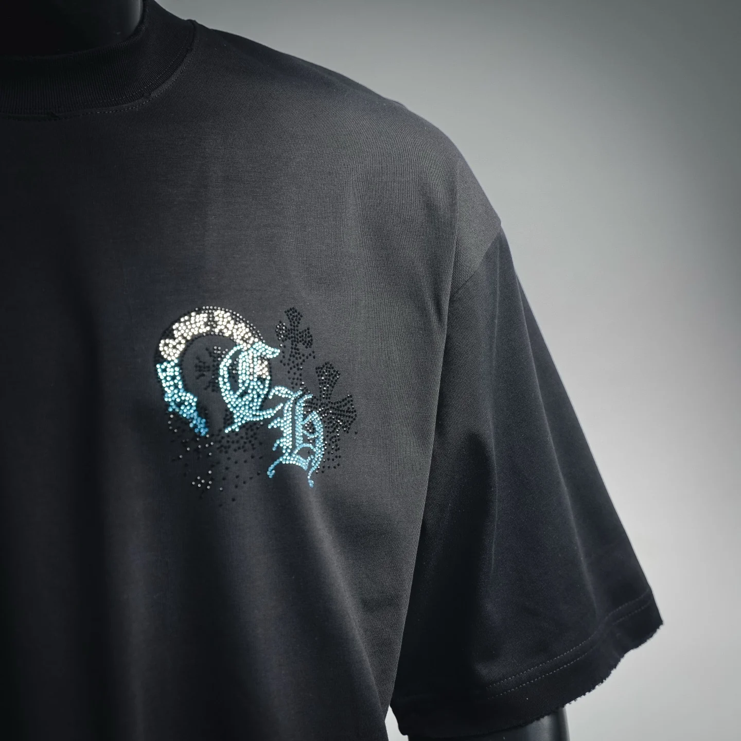 Chrome rhinestone t-shirt
