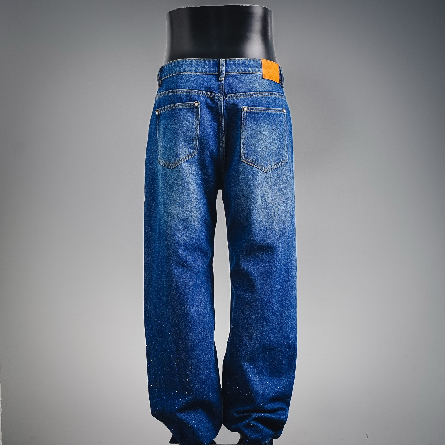 Louis rhinestone washed jeans