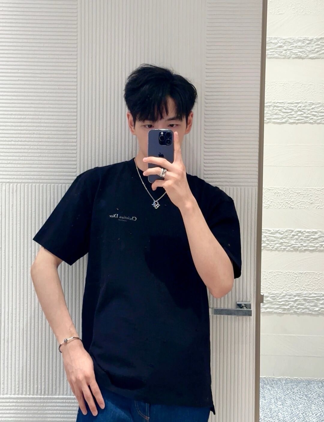 CD washed ripped t-shirt