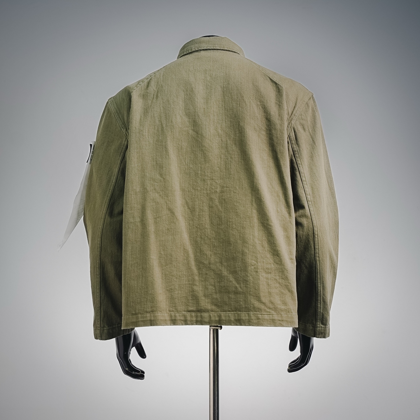 Stone washed utility jacket