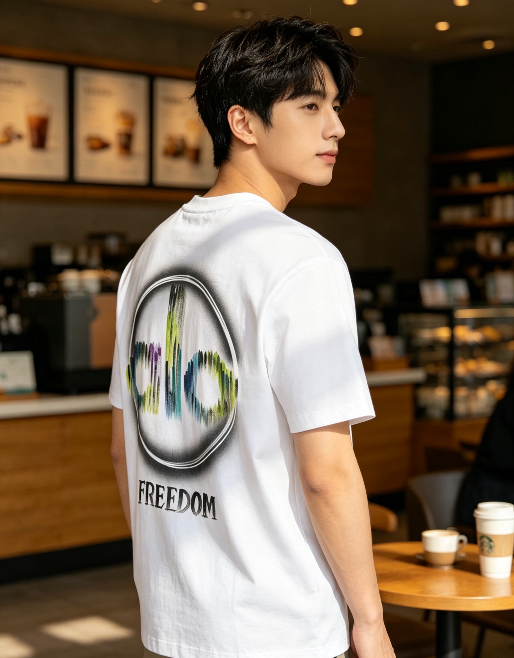 Alo gradient printed t-shirt