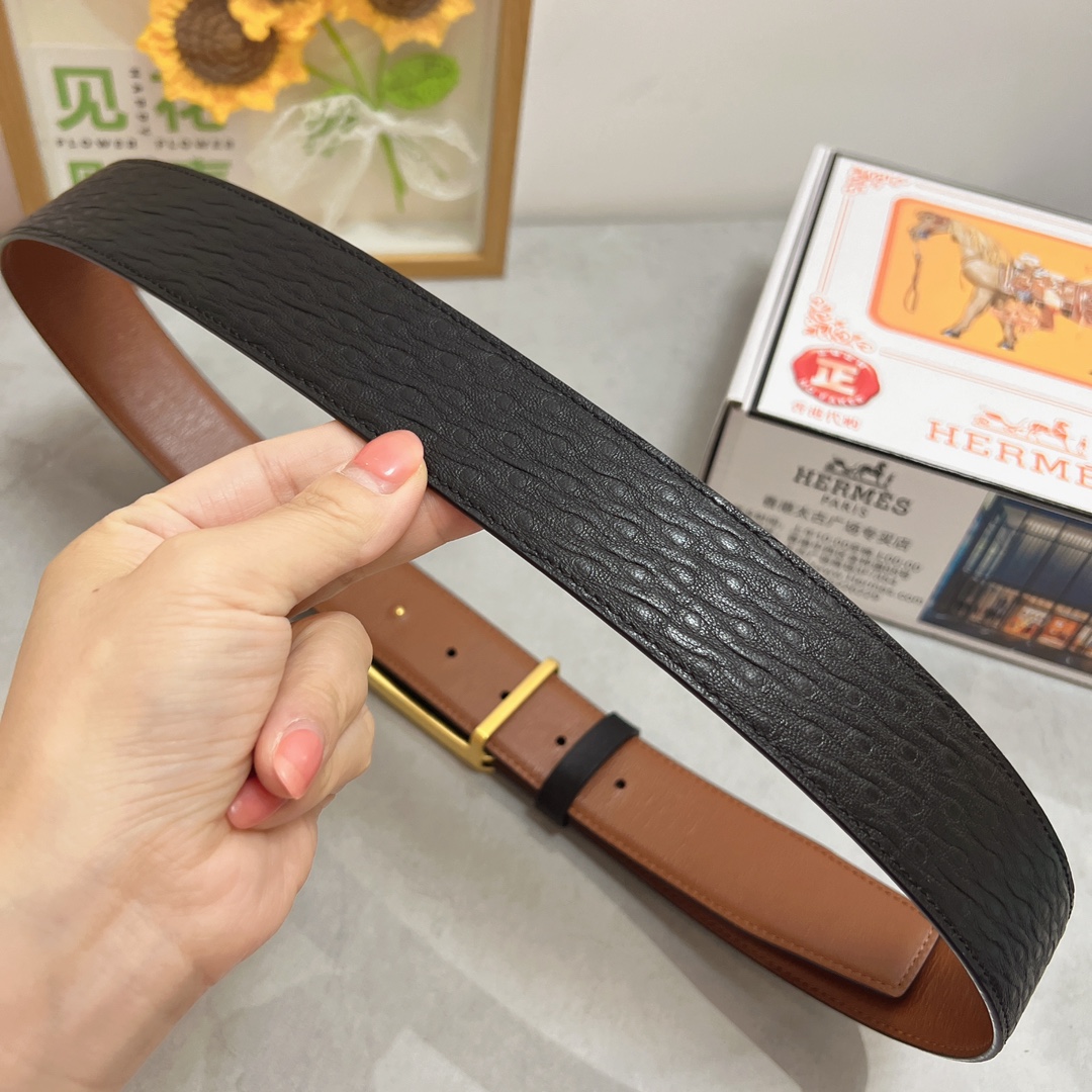 Herm cowhide belt