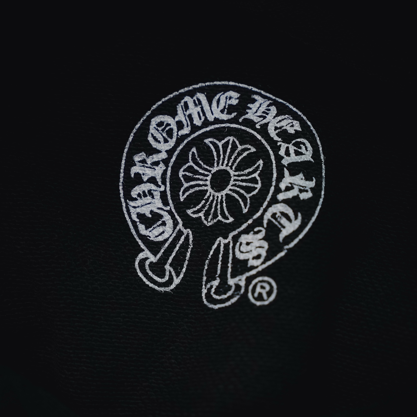 Chrome tonal all-over hoodie