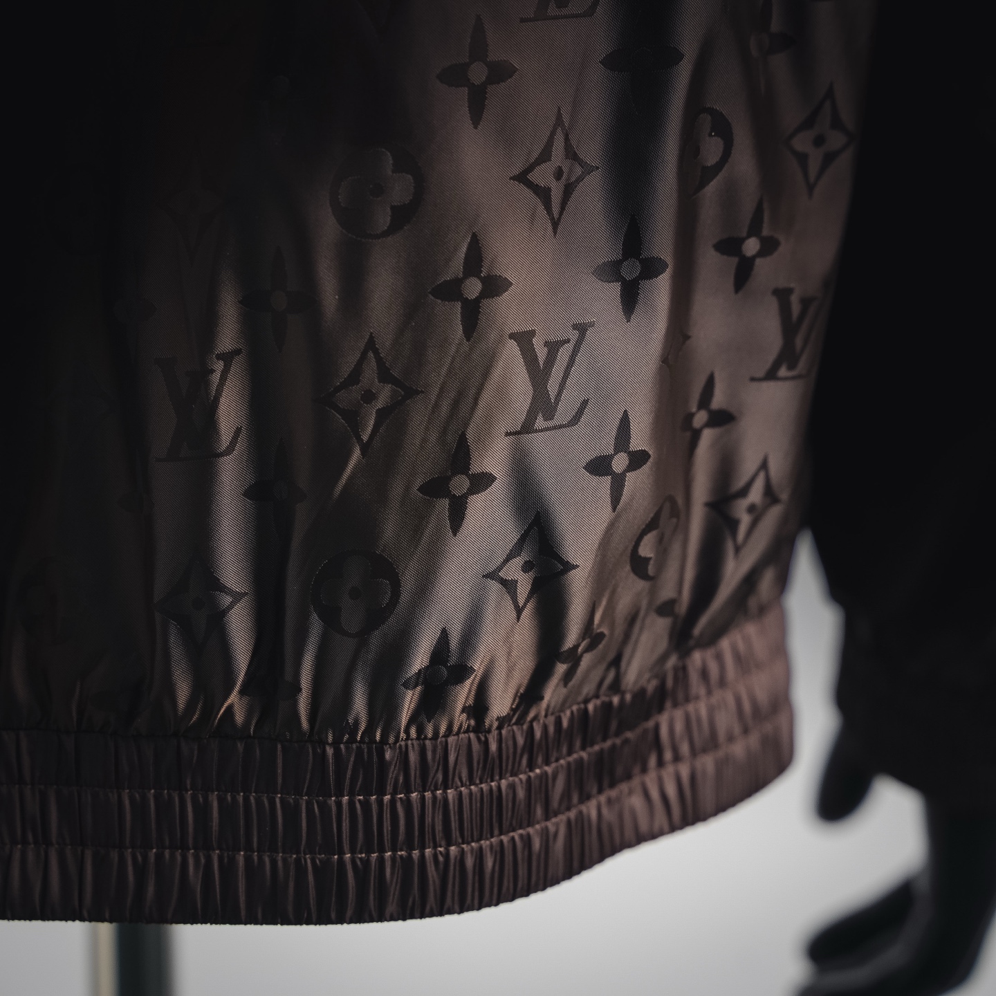 Louis splicing hooded jacket