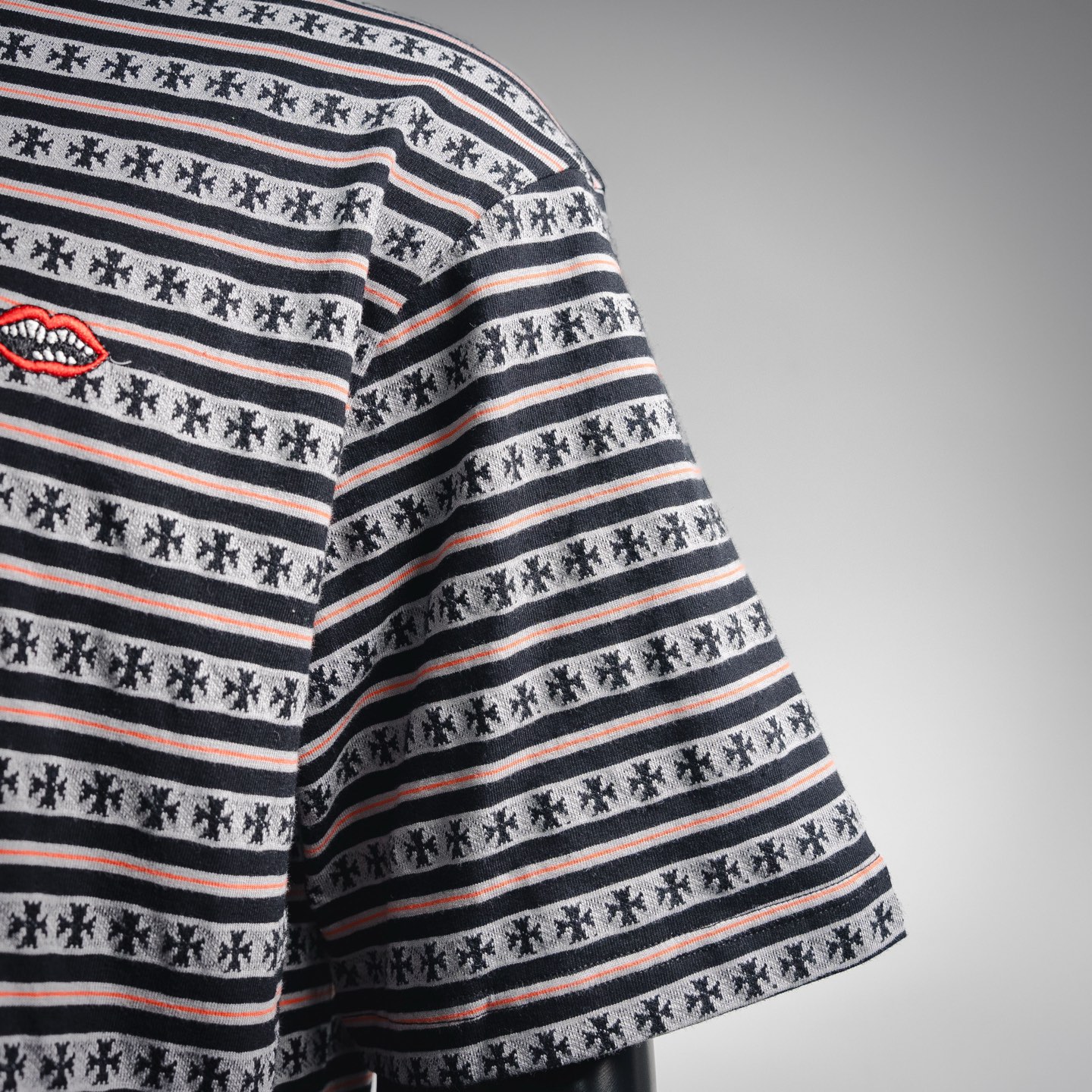 Chrome striped t-shirt
