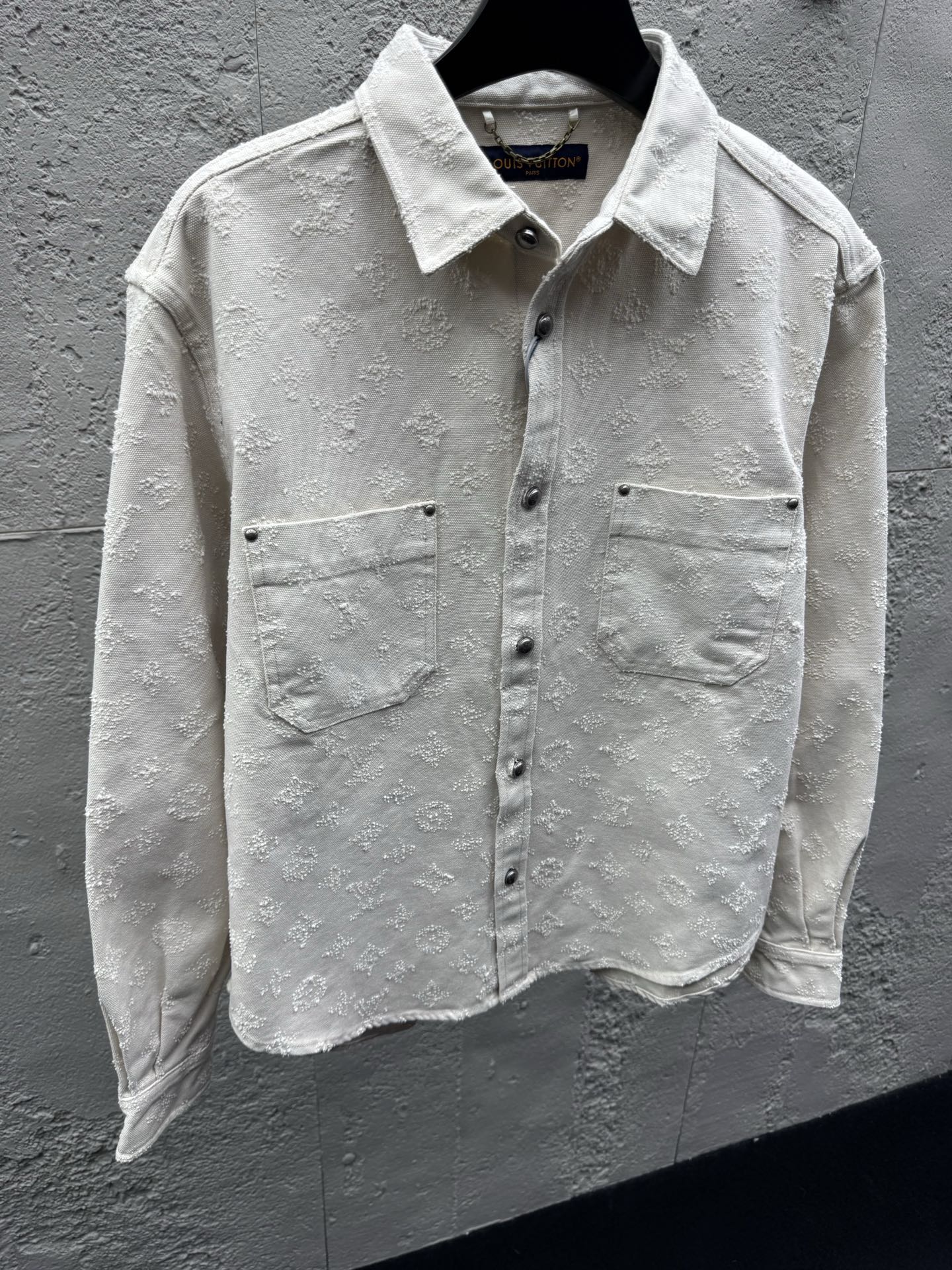 Louis embroidered jacquard denim jacket