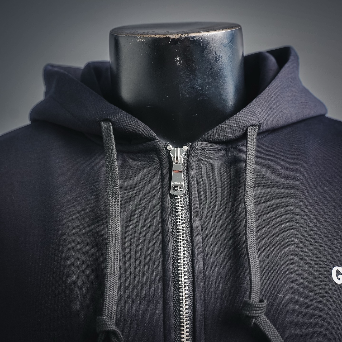Guc zip-up hooded jacket