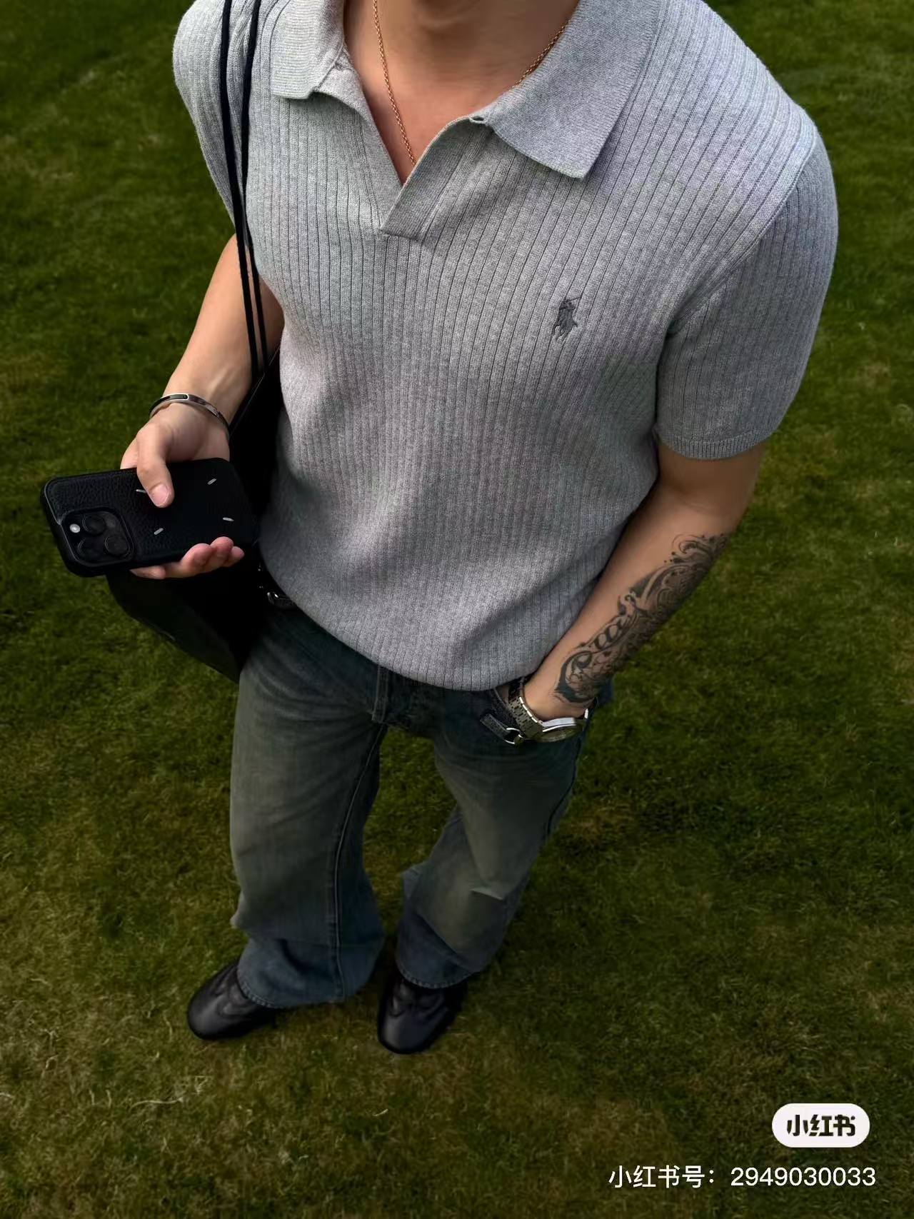 Ralph collared knit Polo