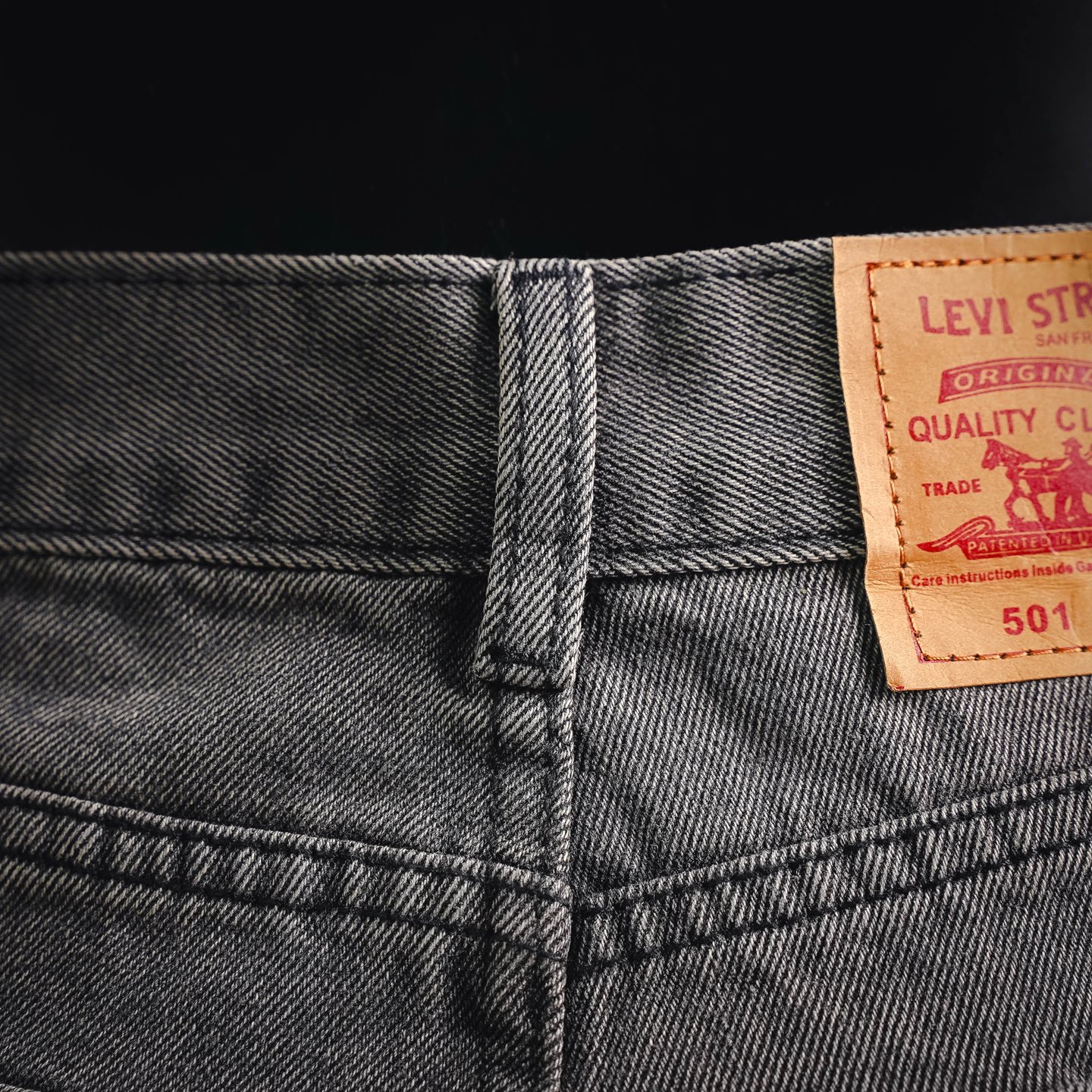 Chrome washed applique jeans