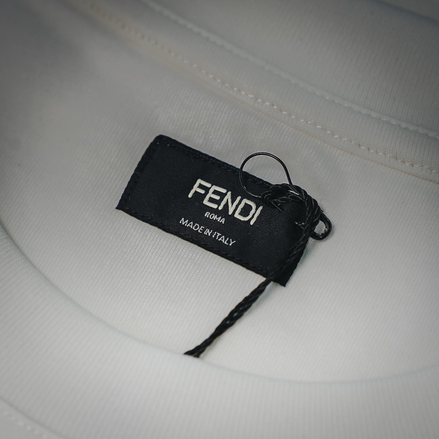Fend rhinestone signature t-shirt