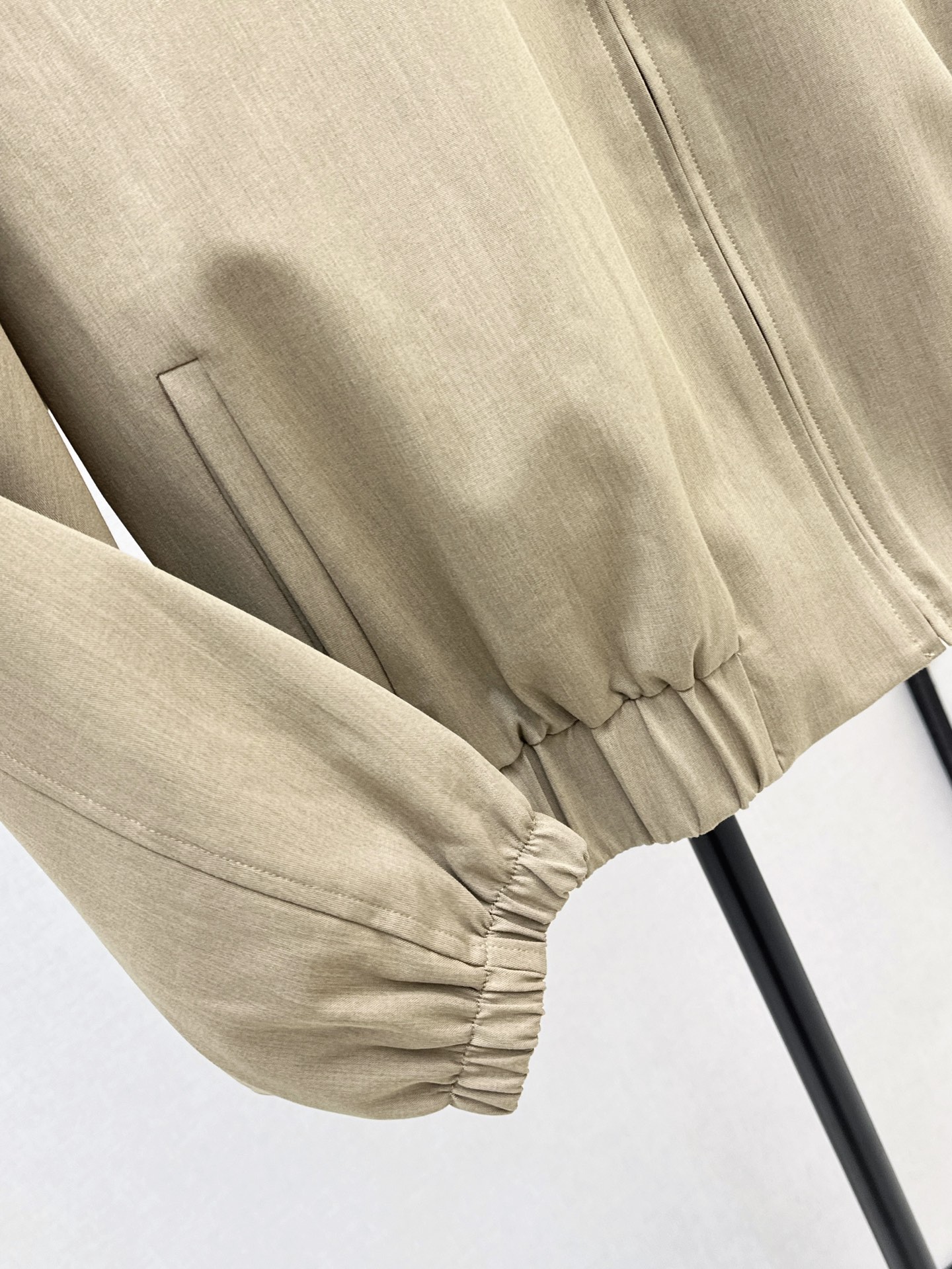Bott 26fw woven collar zipper jacket