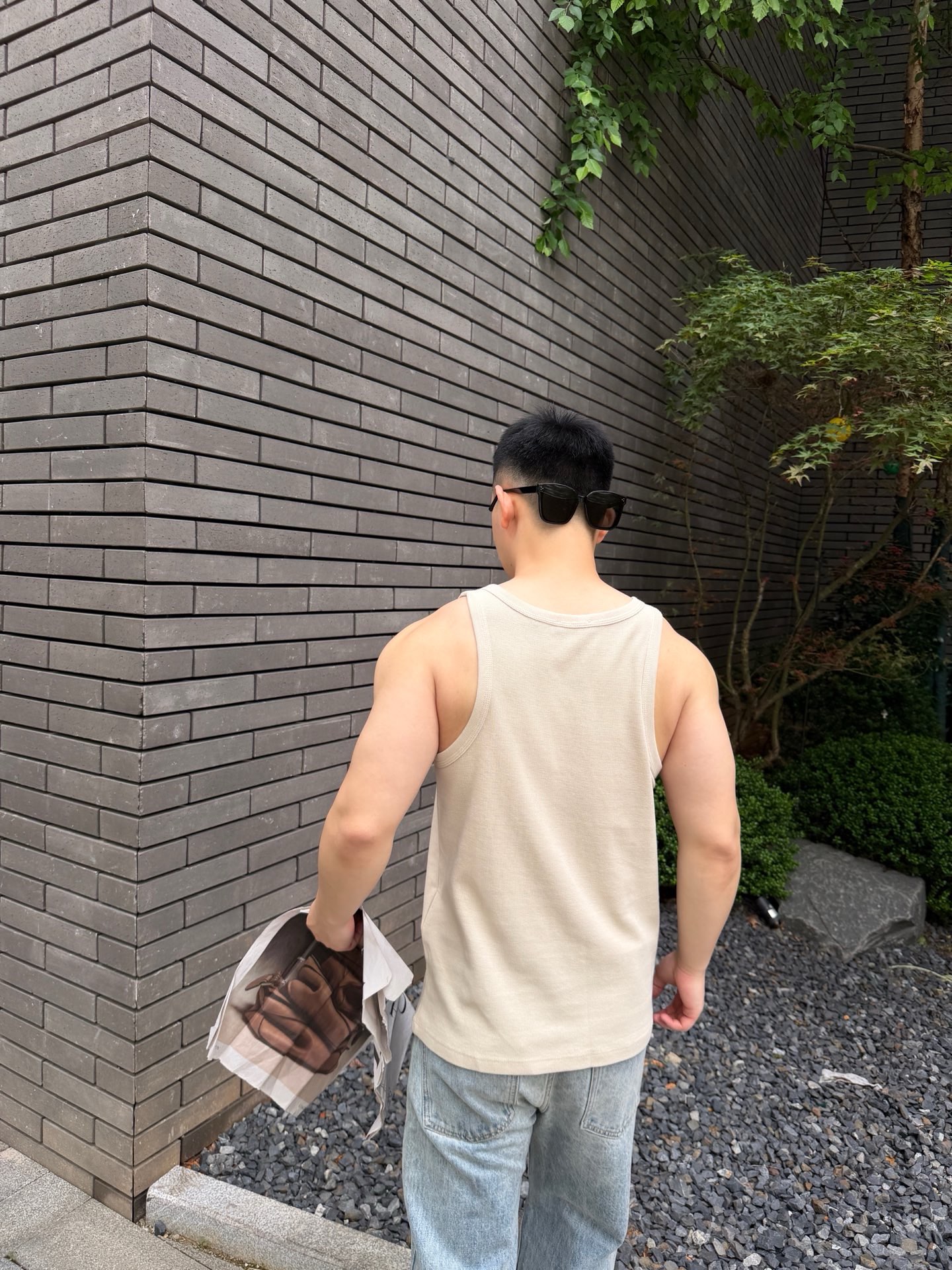 Pra casual logo badge vest