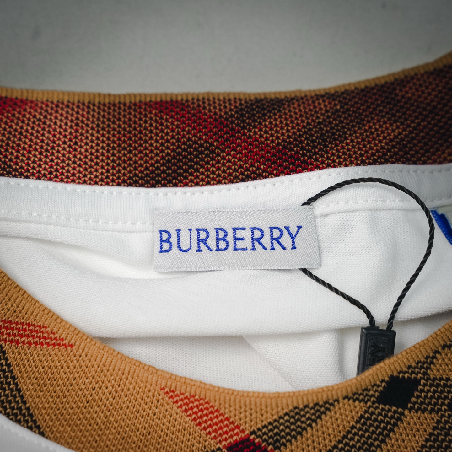 Bur plaid crew-neckt-shirt