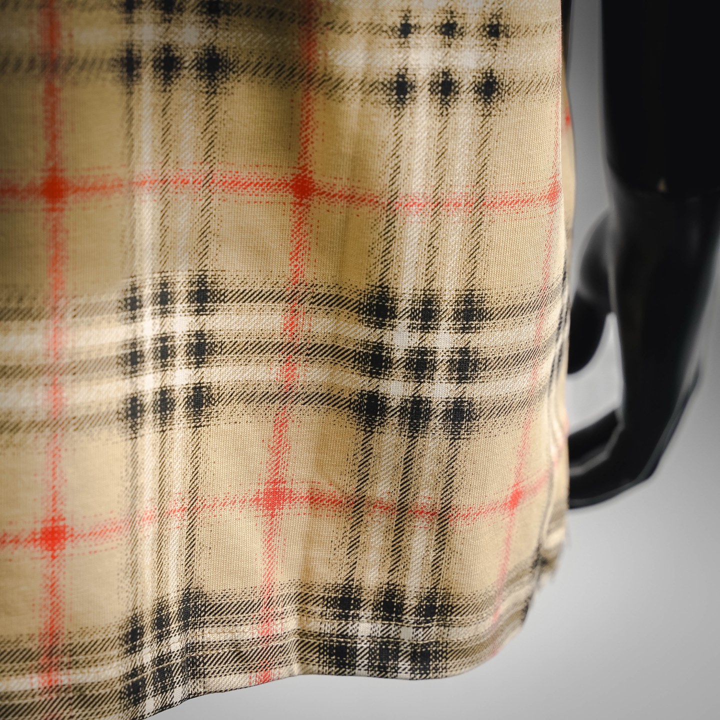 Bur gradient plaid t-shirt