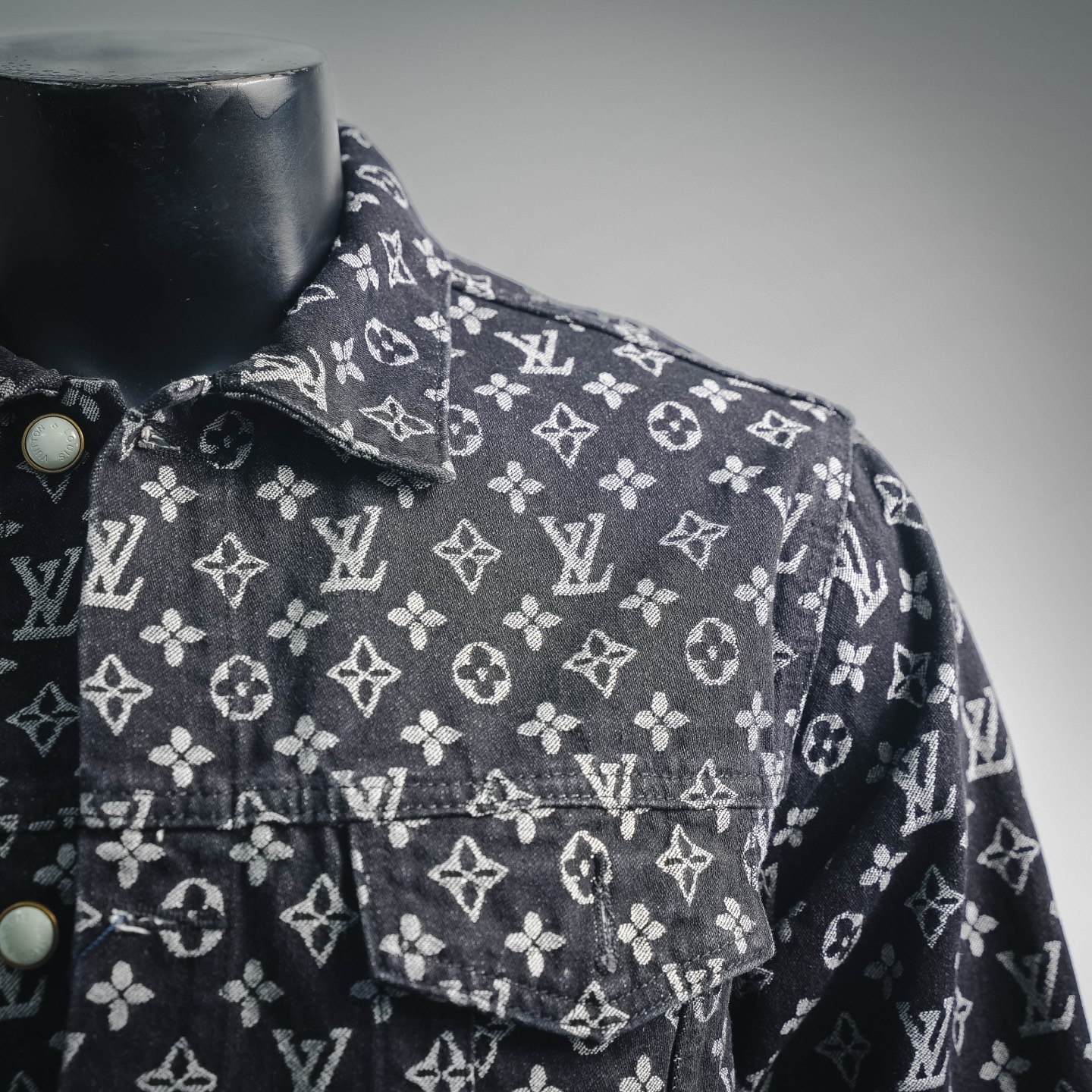Loui print dinim jacket