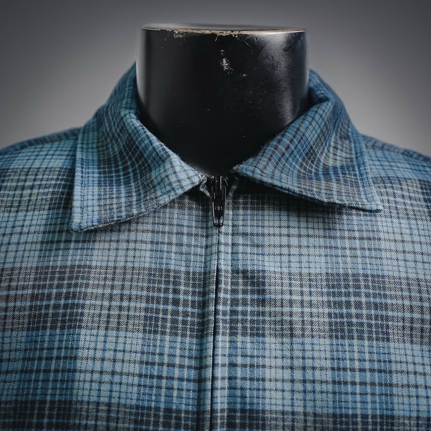 Balen plaid zip-up coat